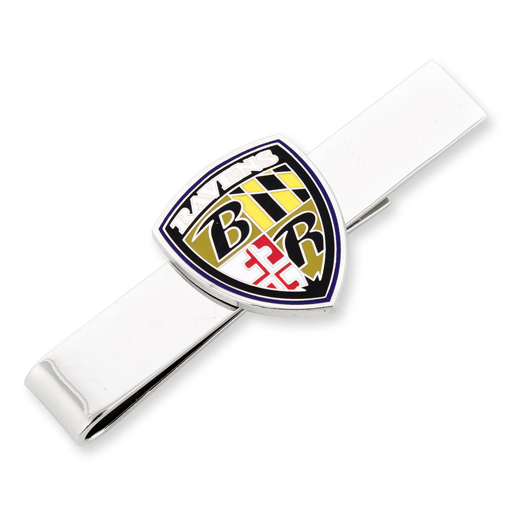  Cufflinks Baltimore Ravens Shield Tie Bar - Default Title - Bonton