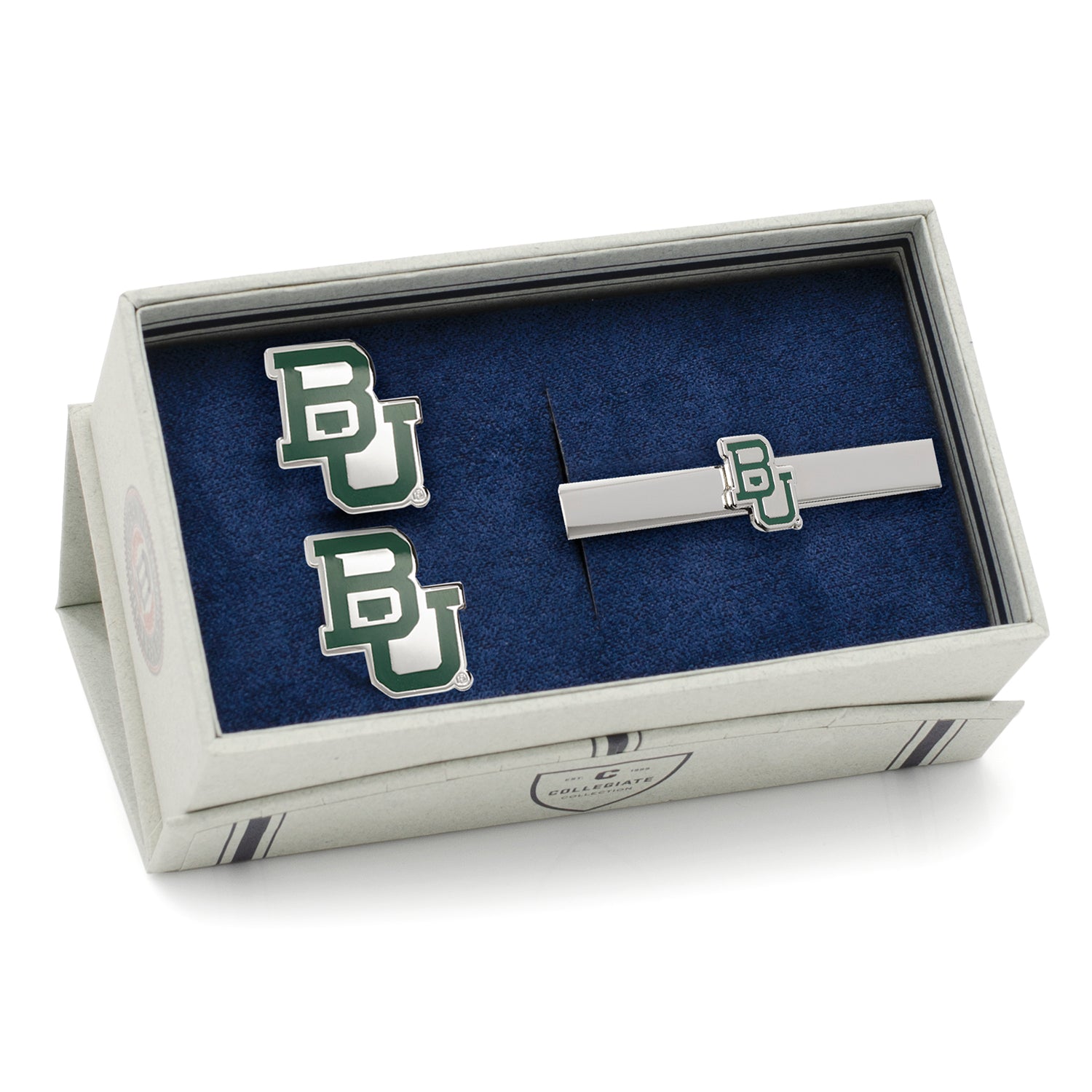  Cufflinks Baylor Bears Cufflinks & Tie Clip Gift Set - Default Title - Bonton