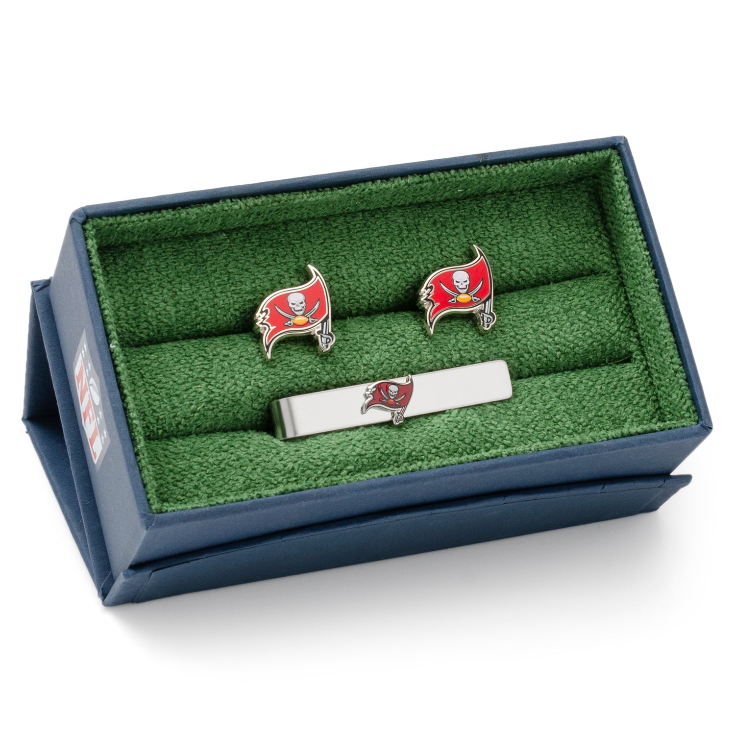  Cufflinks Tampa Bay Buccaneers Cufflinks and Tie Bar Gift Set - Default Title - Bonton