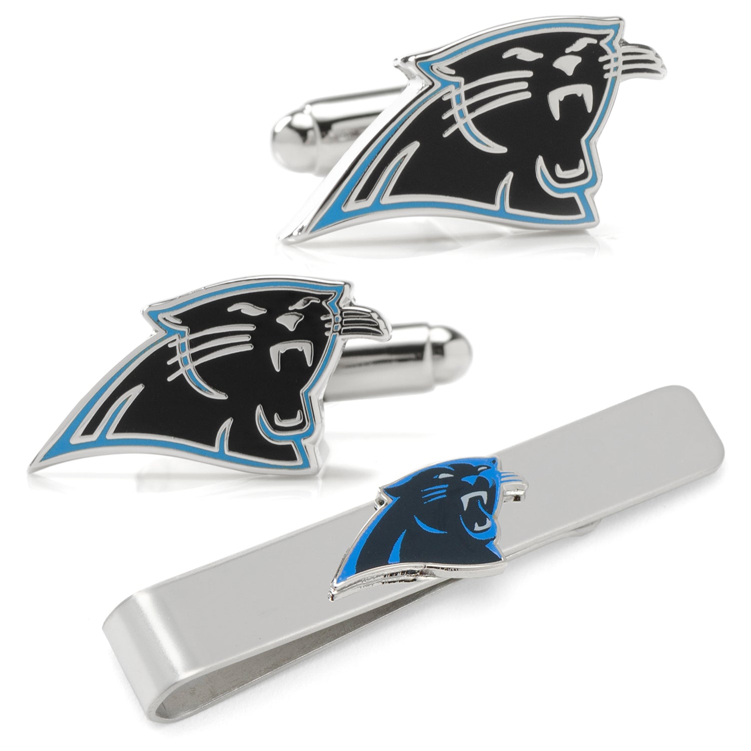  Cufflinks Carolina Panthers Cufflinks and Tie Bar Gift Set - Default Title - Bonton