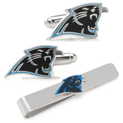 Carolina Panthers Cufflinks and Tie Bar Gift Set