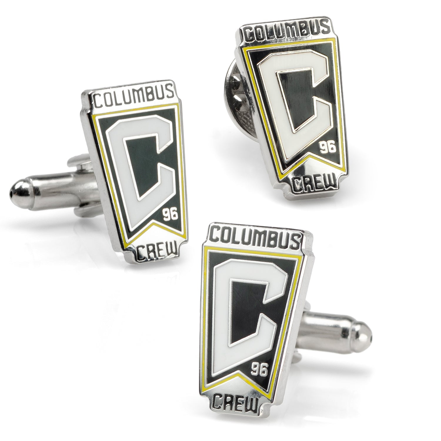  Cufflinks Columbus Crew Cufflinks and Lapel Pin Gift Set - Default Title - Bonton