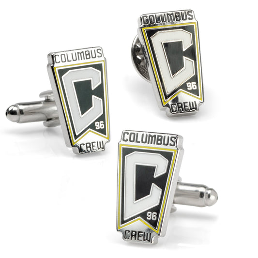 Columbus Crew Cufflinks and Lapel Pin Gift Set