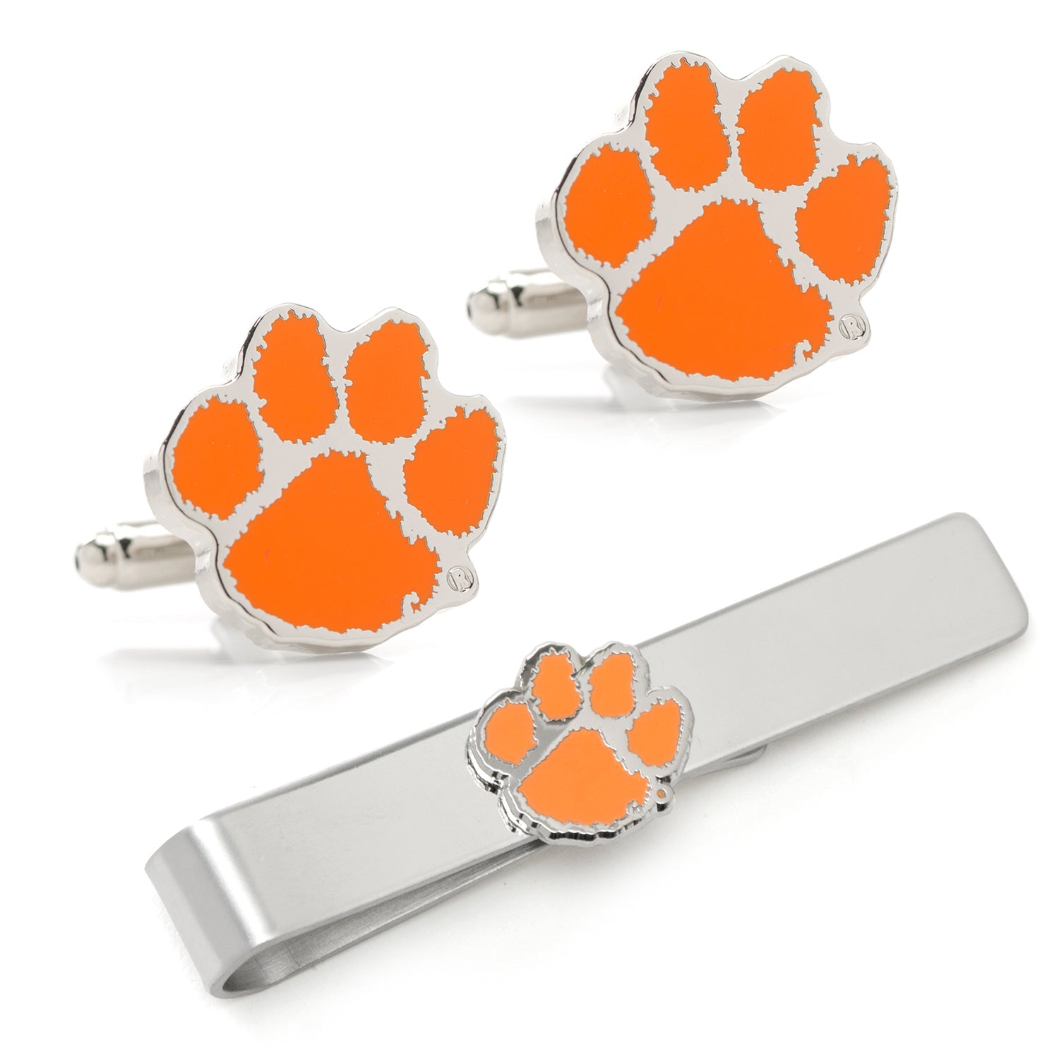  Cufflinks Clemson University Tigers Cufflinks & Tie Bar Gift Set - Default Title - Bonton