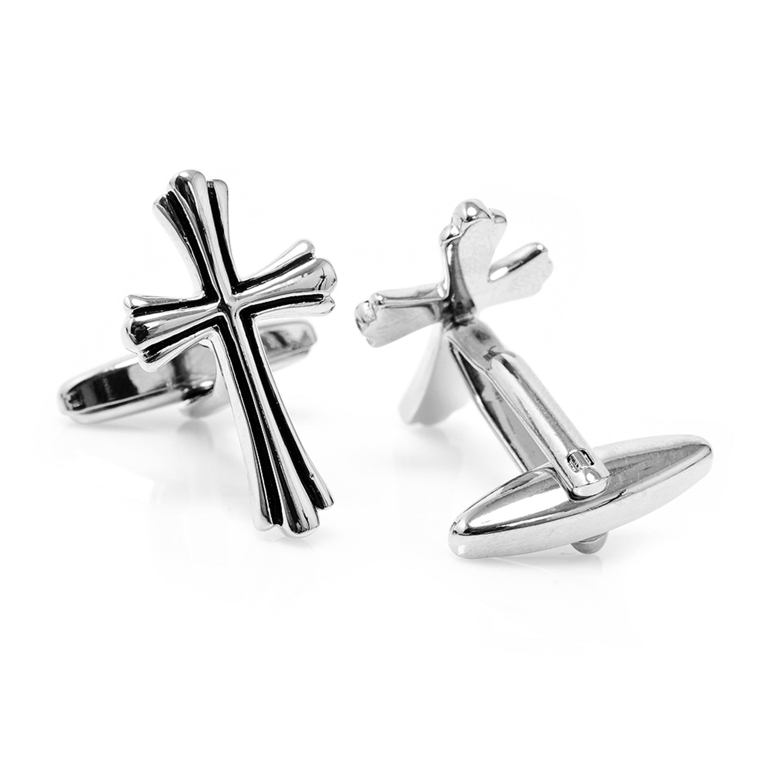  Cufflinks Silver Cross Cufflinks - Default Title - Bonton