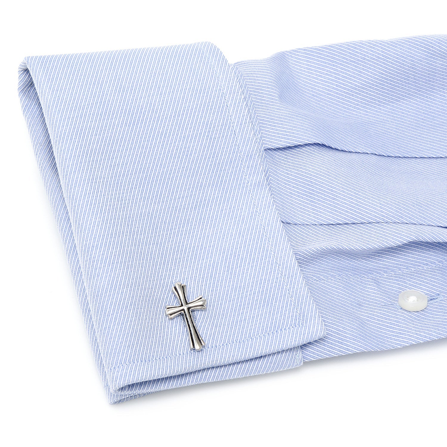  Cufflinks Silver Cross Cufflinks - Default Title - Bonton