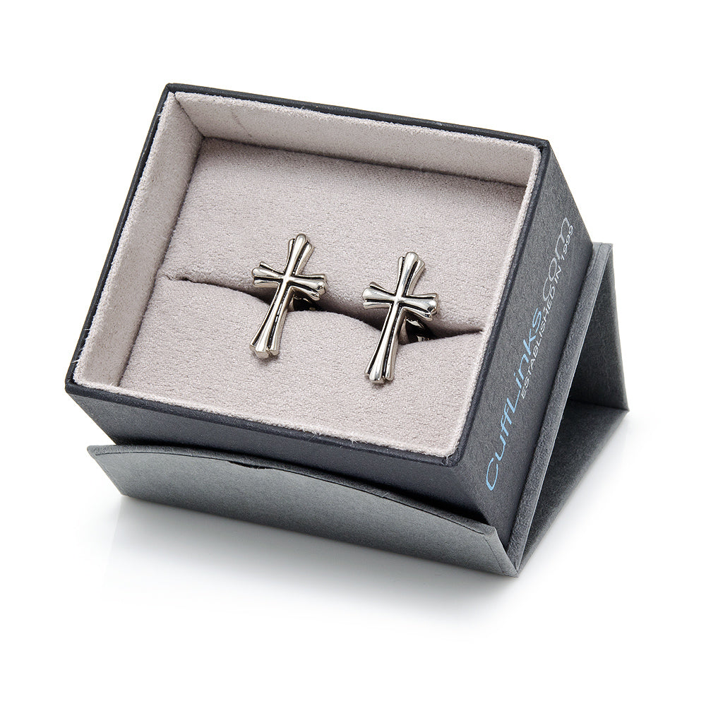  Cufflinks Silver Cross Cufflinks - Default Title - Bonton