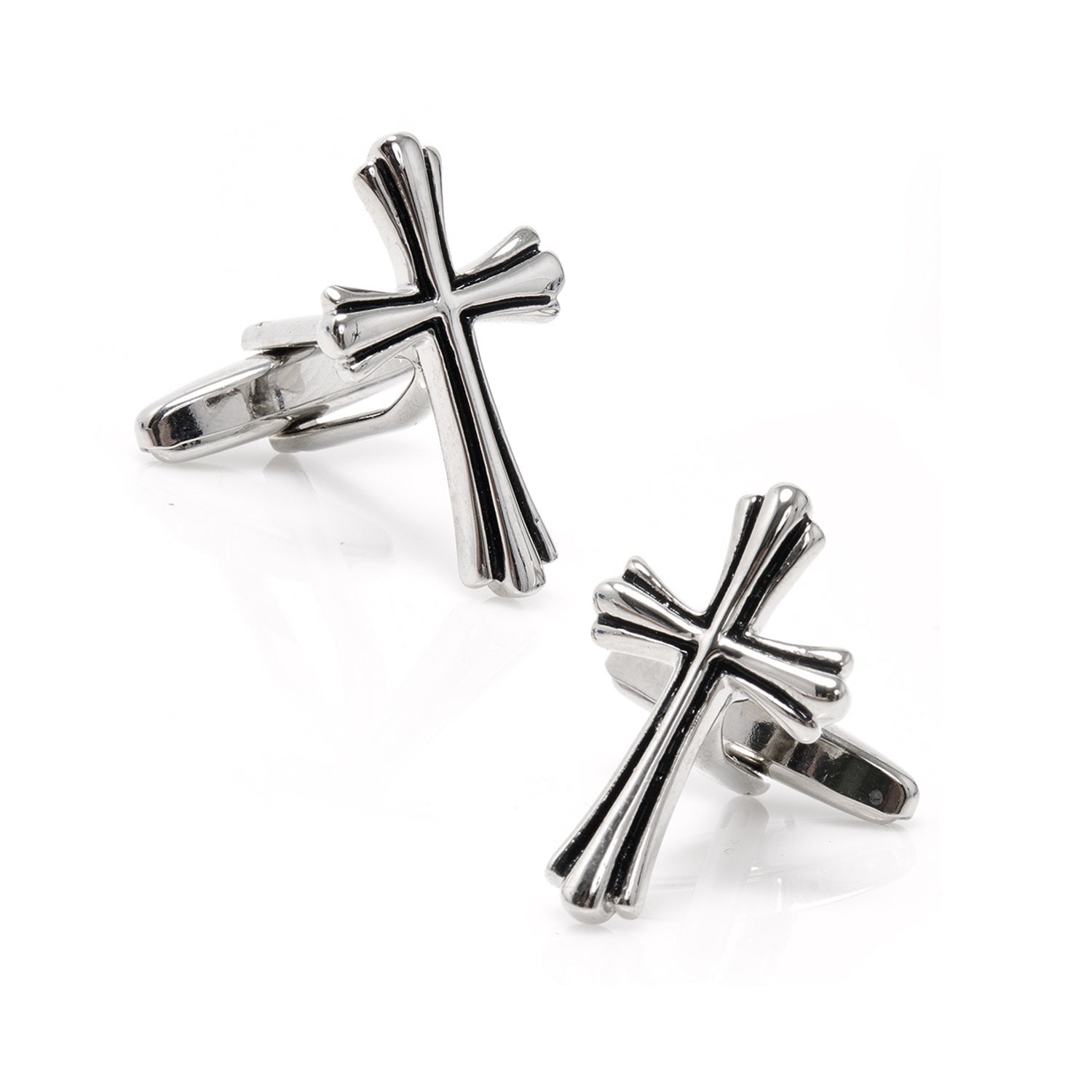  Cufflinks Silver Cross Cufflinks - Default Title - Bonton