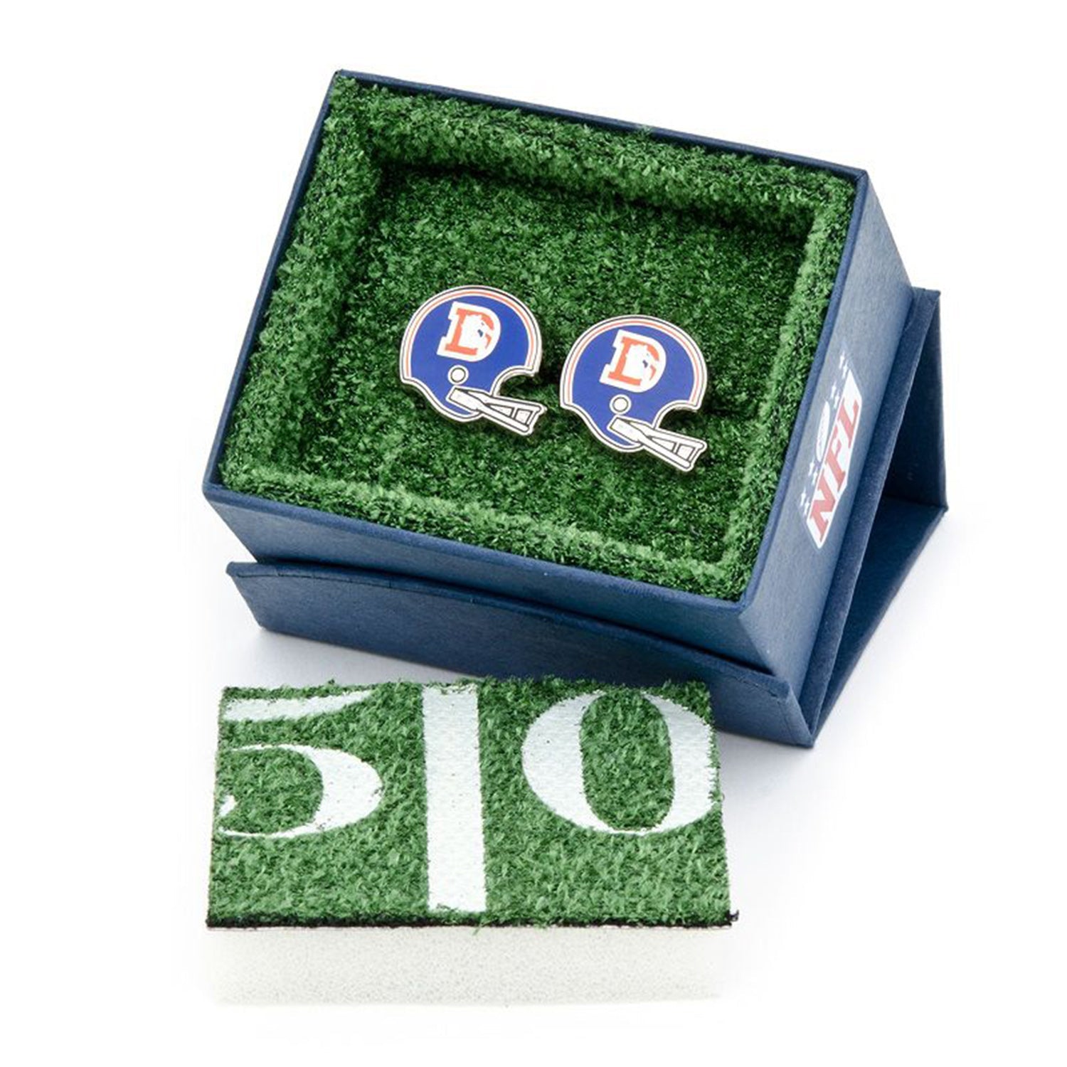  Cufflinks Retro Denver Broncos Helmet Cufflinks - Default Title - Bonton