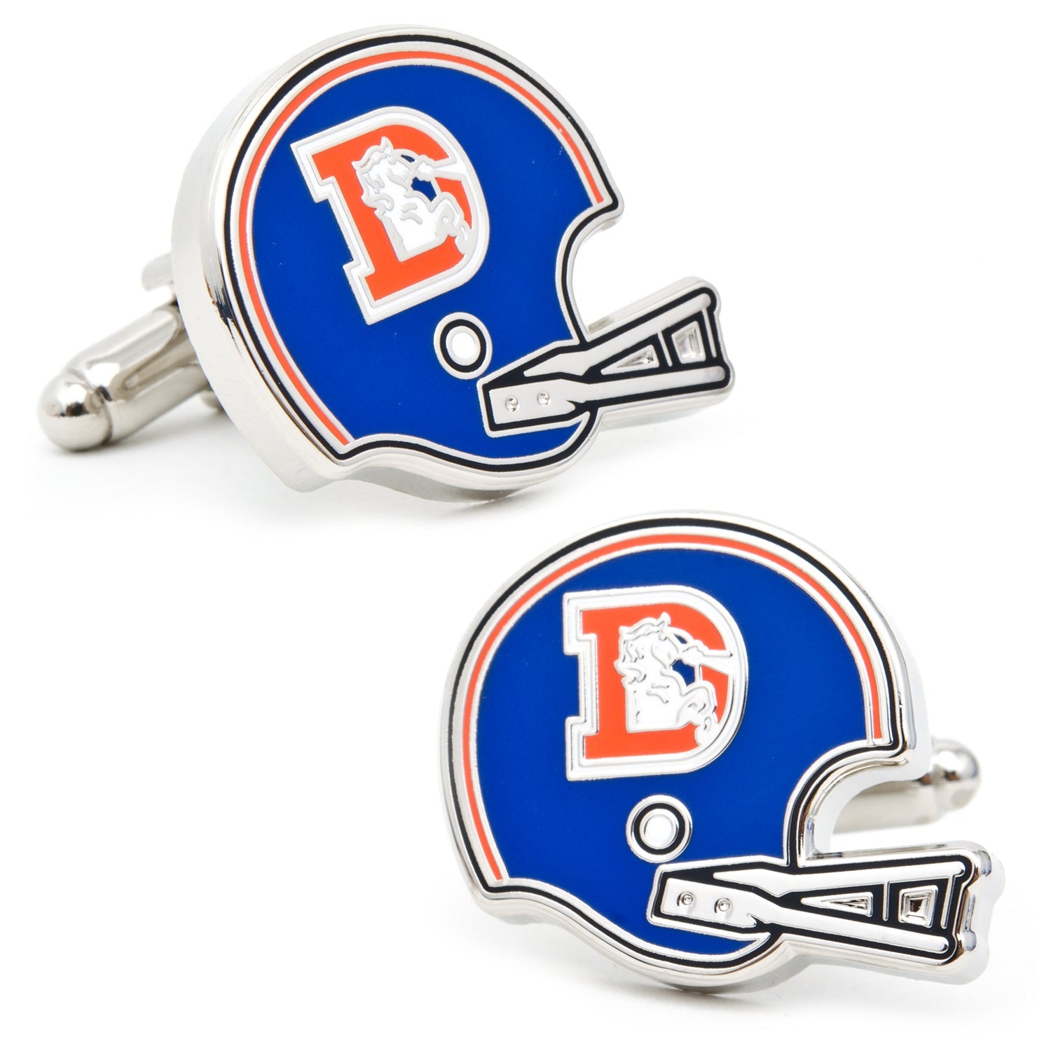  Cufflinks Retro Denver Broncos Helmet Cufflinks - Default Title - Bonton