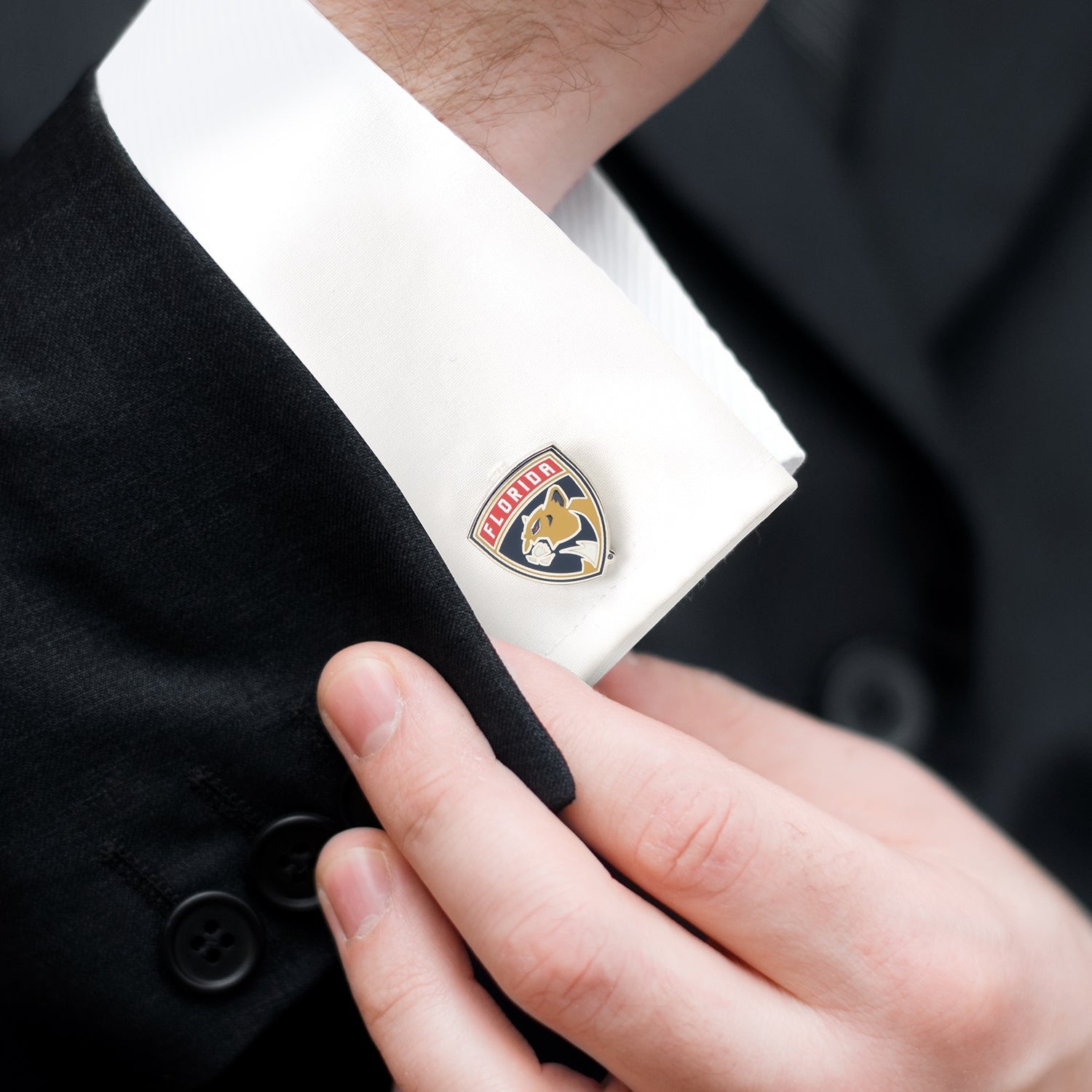  Cufflinks Florida Panthers Shield Cufflinks - Default Title - Bonton