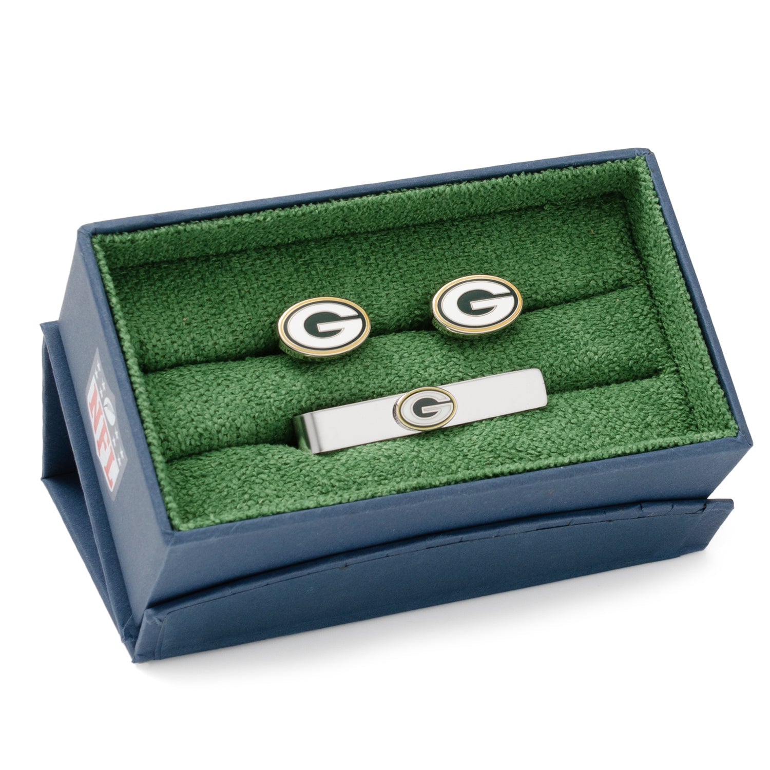  Cufflinks Green Bay Packers Cufflinks and Tie Bar Gift Set - Default Title - Bonton