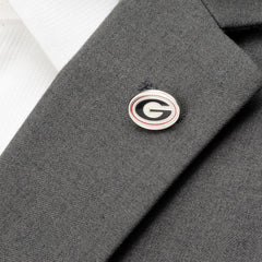 University of Georgia Bulldog Cufflinks and Lapel Pin Gift Set