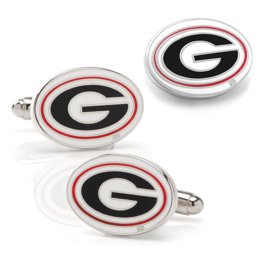 University of Georgia Bulldog Cufflinks and Lapel Pin Gift Set