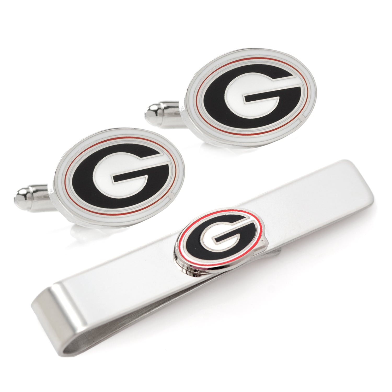  Cufflinks University of Georgia Bulldogs Cufflink and Tie Bar Gift Set - Default Title - Bonton