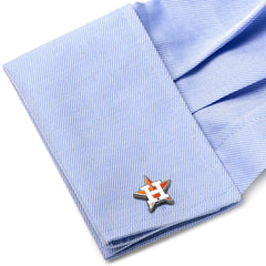 Houston Astros Cufflinks and Tie Bar Gift Set