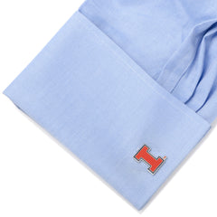 University of Illinois Cufflinks and Tie Bar Gift Set