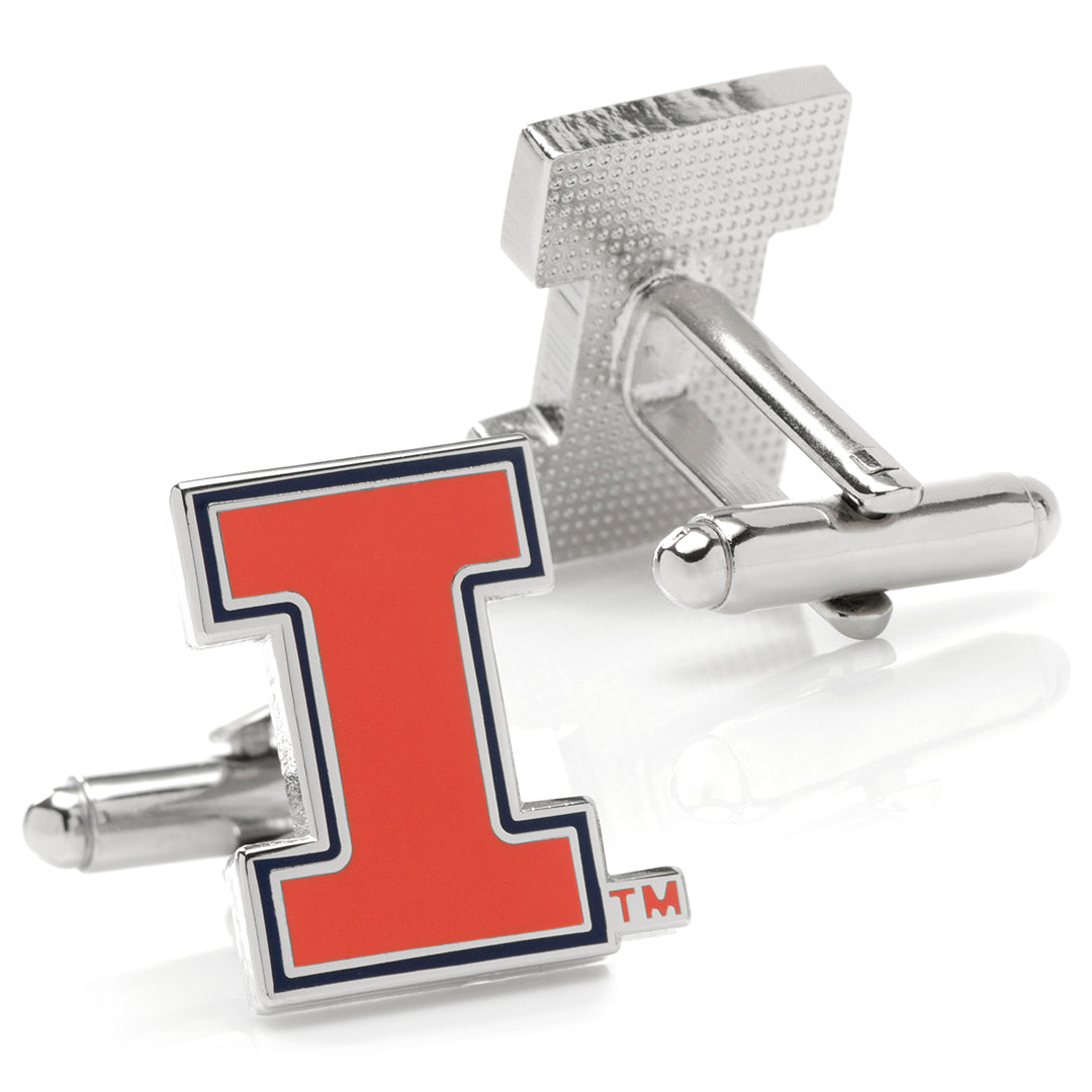  Cufflinks University of Illinois Cufflinks and Tie Bar Gift Set - Default Title - Bonton