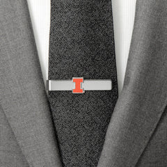 University of Illinois Cufflinks and Tie Bar Gift Set