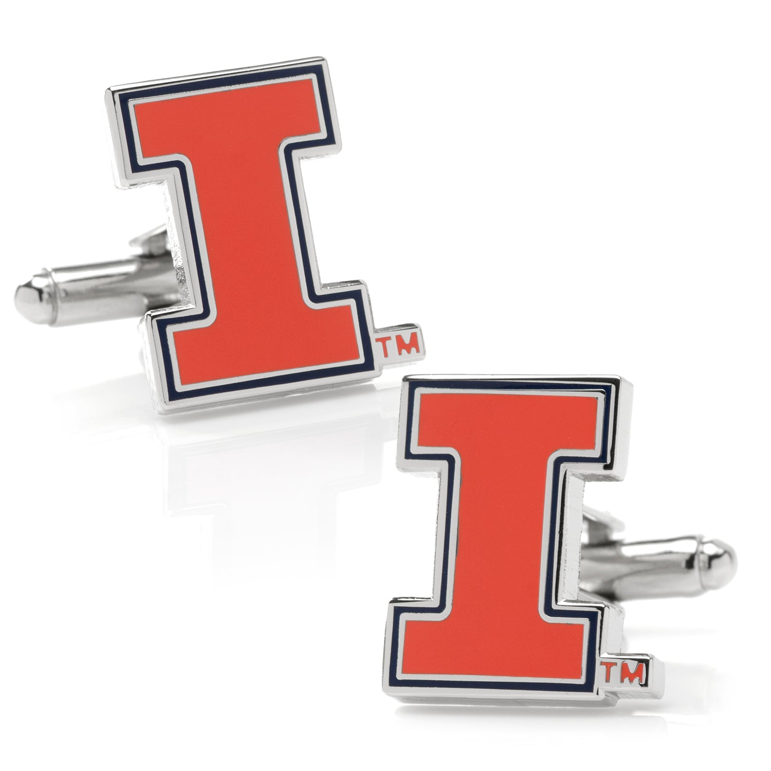  Cufflinks University of Illinois Fighting Illini Cufflinks - Default Title - Bonton