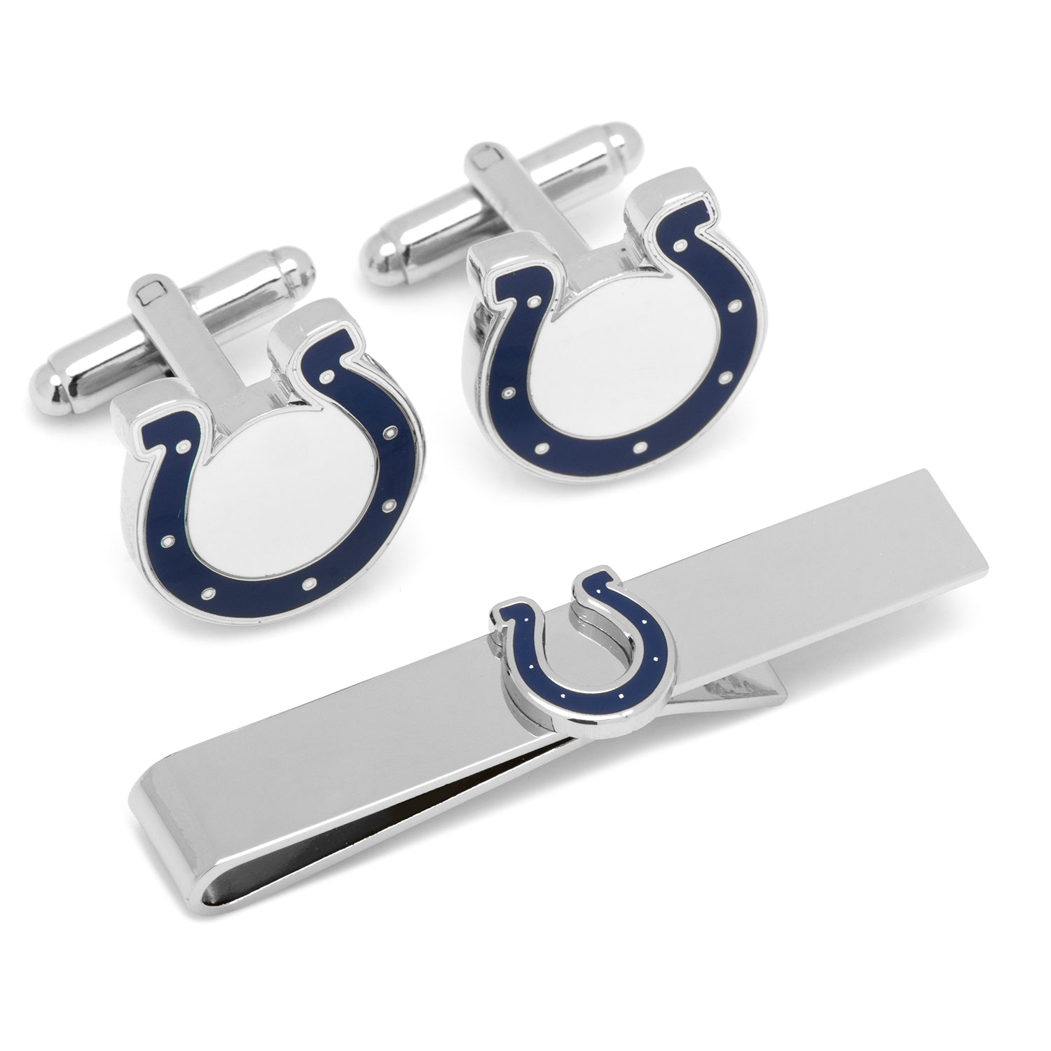  Cufflinks Indianapolis Colts Cufflinks and Tie Bar Gift Set - Default Title - Bonton