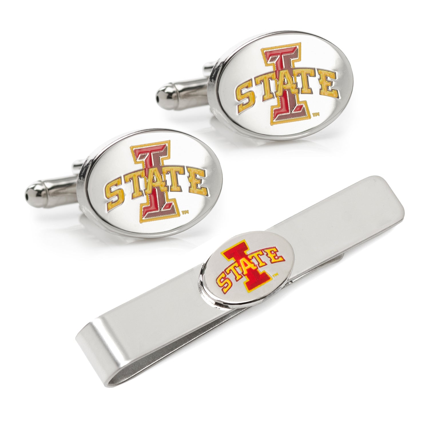  Cufflinks Iowa State Cyclones Cufflinks and Tie Bar Gift Set - Default Title - Bonton