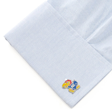 University of Kansas Jayhawks Cufflinks and Tie Bar Gift Set