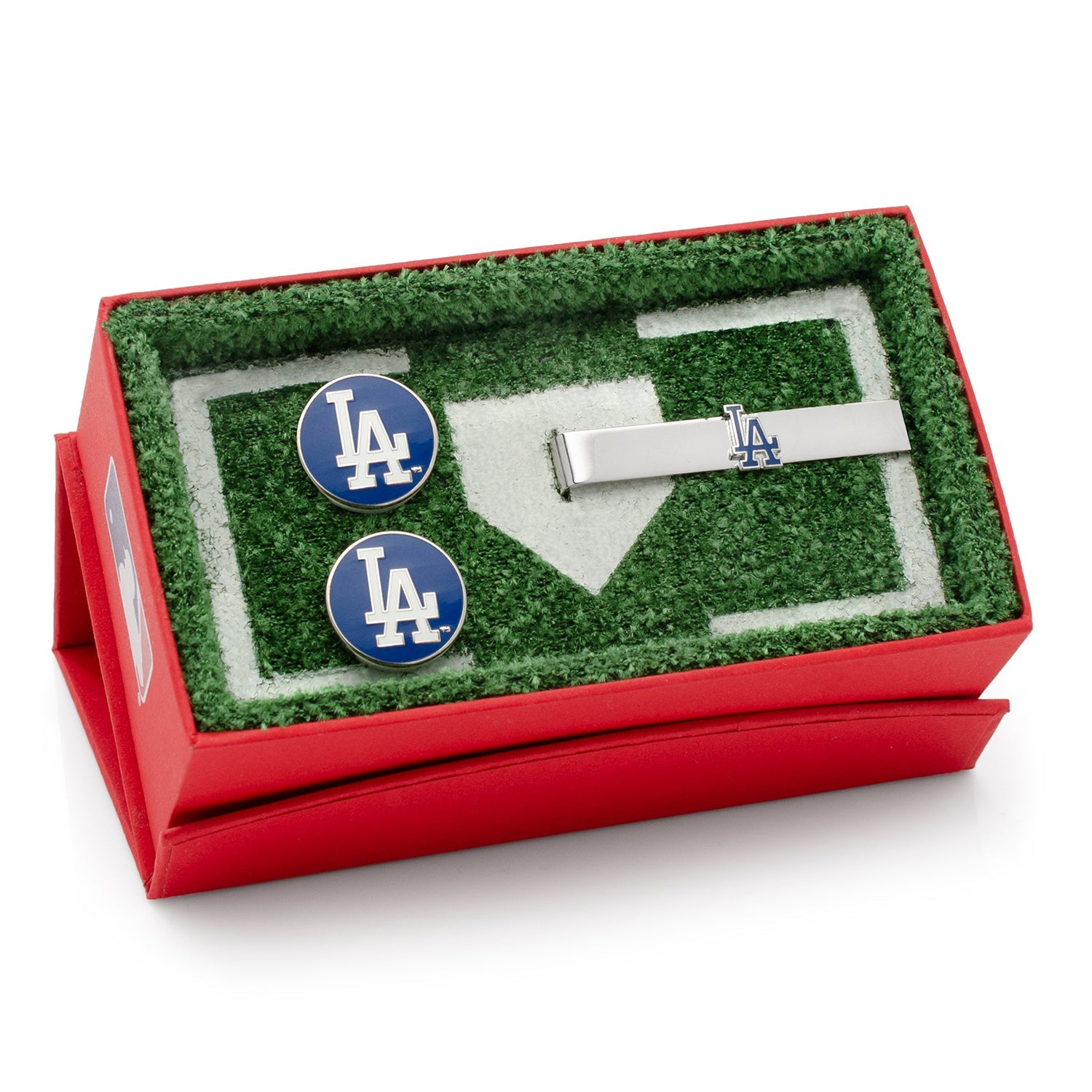  Cufflinks LA Dodgers Cufflinks and Tie Bar Gift Set - Default Title - Bonton