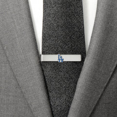 LA Dodgers Cufflinks and Tie Bar Gift Set