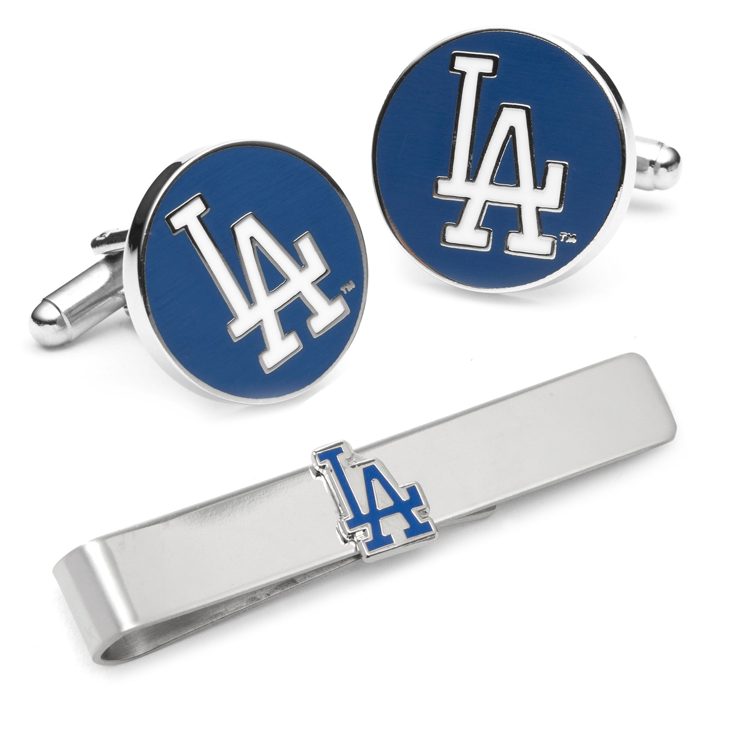  Cufflinks LA Dodgers Cufflinks and Tie Bar Gift Set - Default Title - Bonton