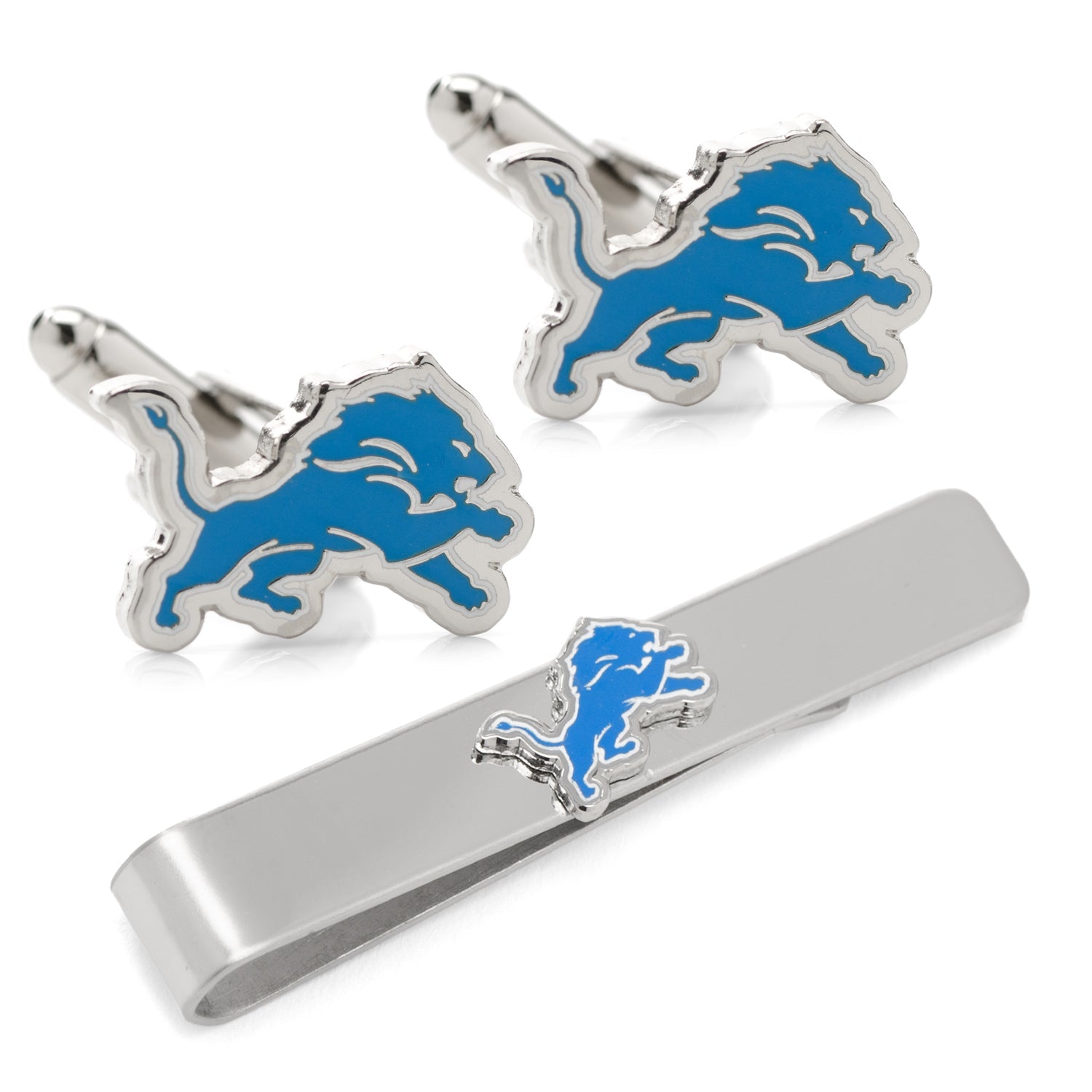  Cufflinks Detroit Lions Cufflinks and Tie Bar Gift Set - Default Title - Bonton