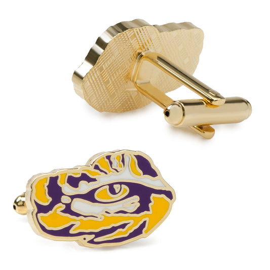 Gold LSU Tigers Cufflinks