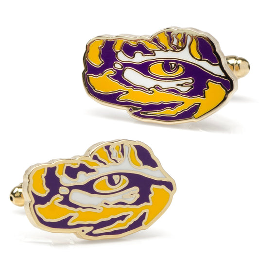 Gold LSU Tigers Cufflinks