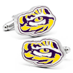 LSU Tiger's Eye Cufflinks and Tie Bar Gift Set