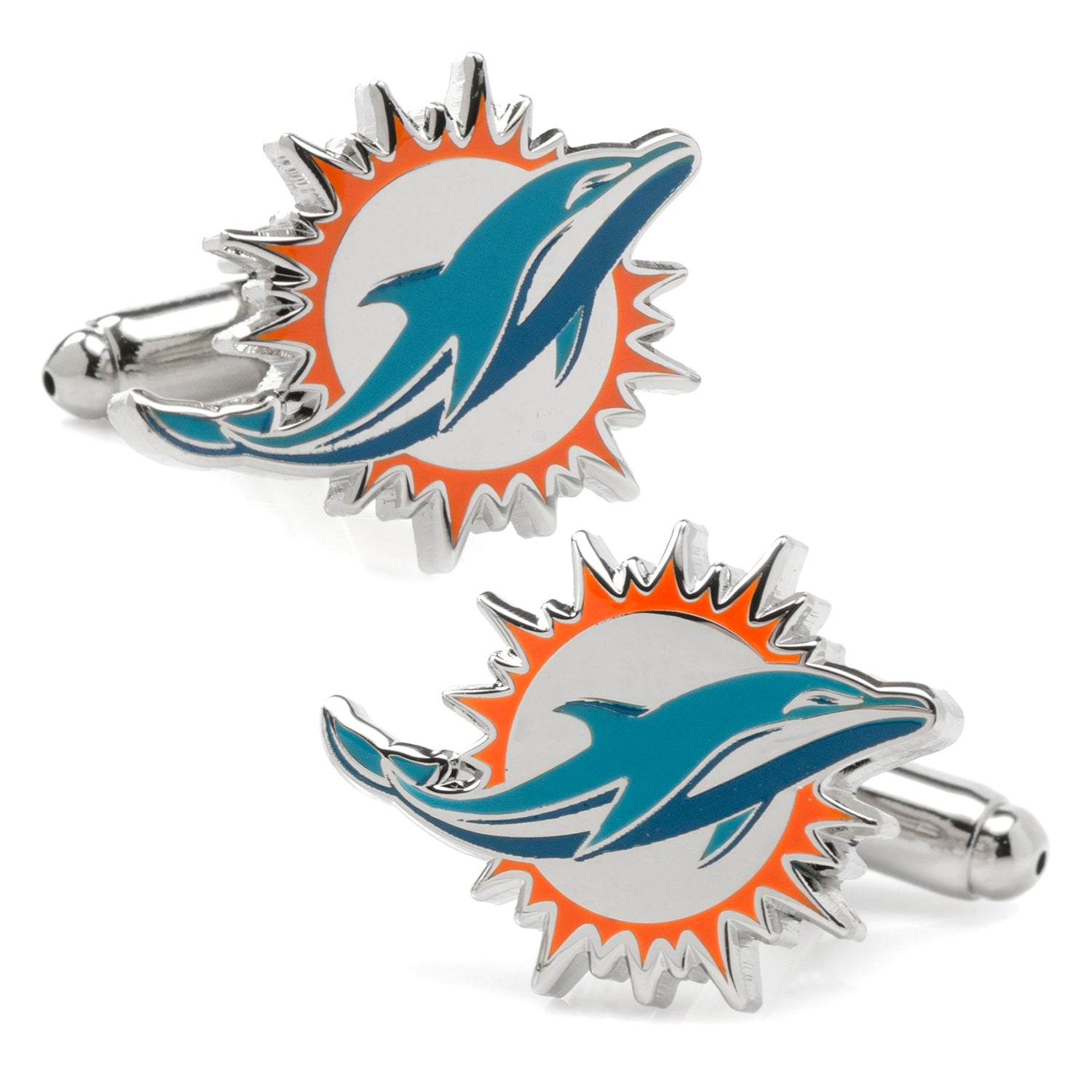  Cufflinks Miami Dolphins Cufflinks and Tie Bar Gift Set - Default Title - Bonton