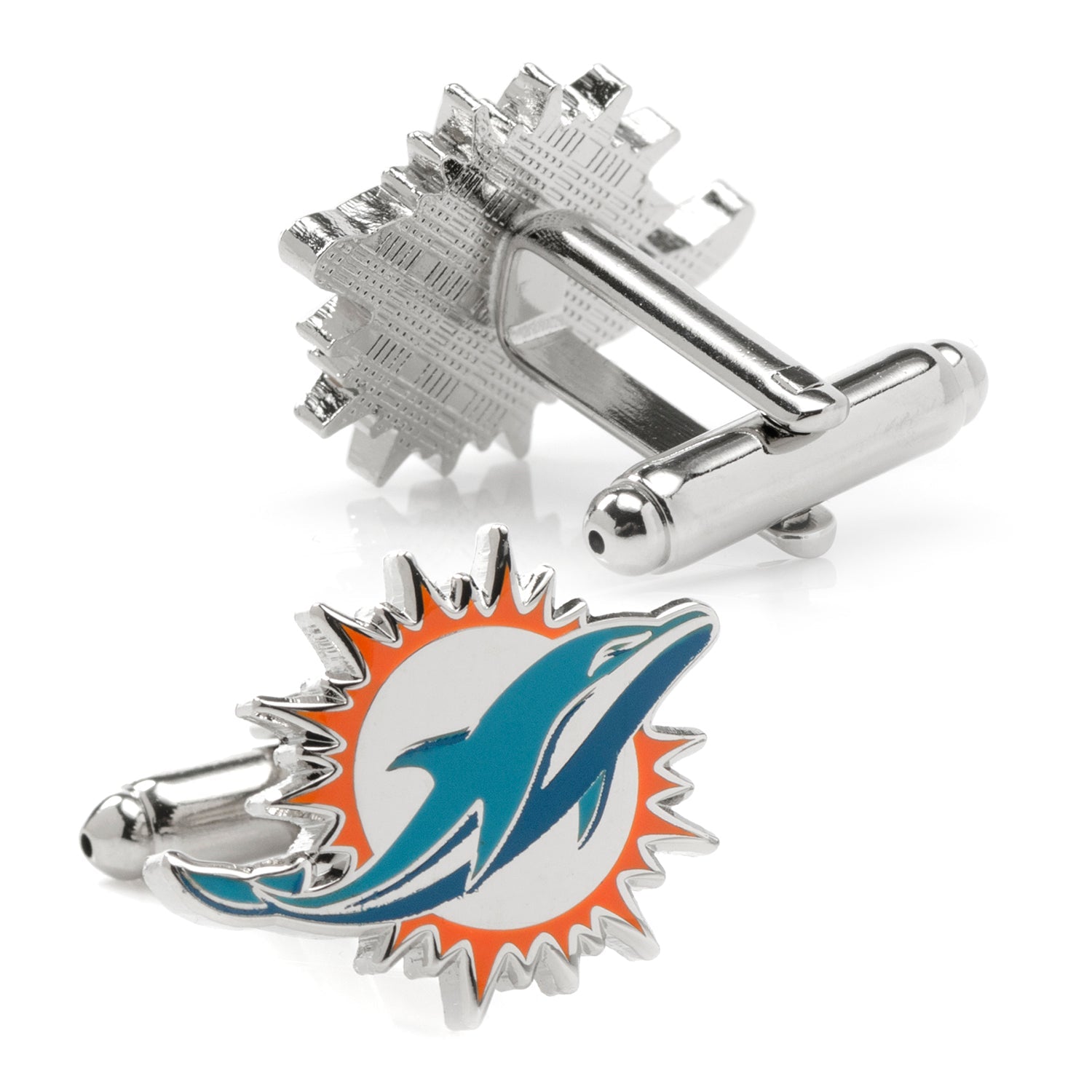  Cufflinks Miami Dolphins Cufflinks and Tie Bar Gift Set - Default Title - Bonton