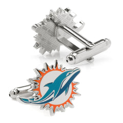 Miami Dolphins Cufflinks and Tie Bar Gift Set