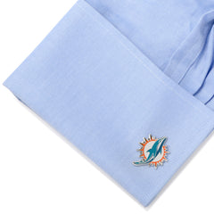 Miami Dolphins Cufflinks and Tie Bar Gift Set