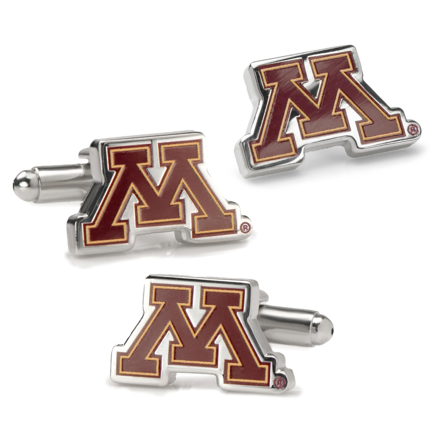  Cufflinks Minnesota Gophers Cufflinks and Lapel Pin Gift Set - Default Title - Bonton