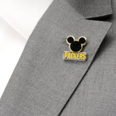 Mickey & Green Bay Packers Lapel Pin