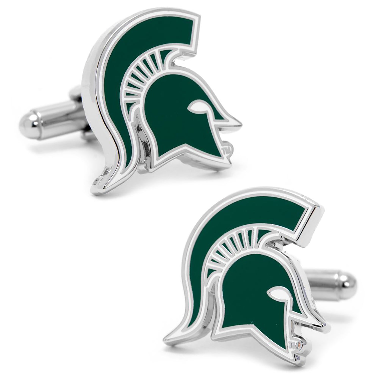  Cufflinks Michigan State Spartans Cufflinks and Tie Bar Gift Set - Default Title - Bonton