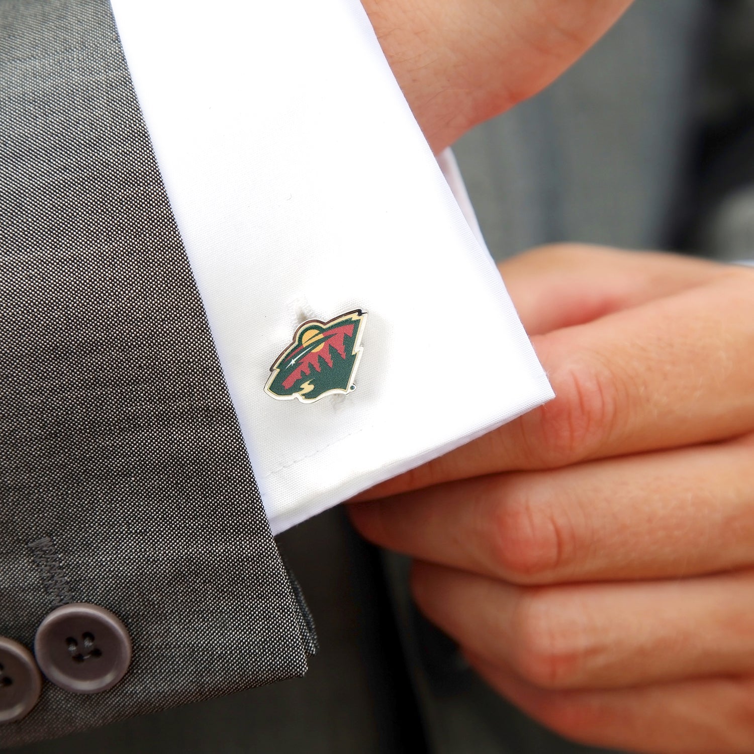  Cufflinks Minnesota Wild Cufflinks - Default Title - Bonton