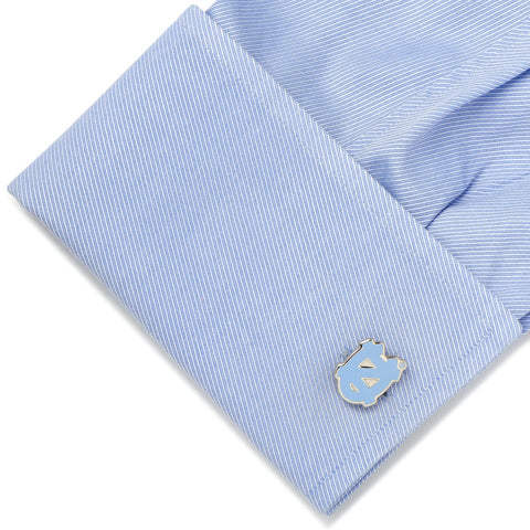 North Carolina Tar Heels Cufflinks and Tie Bar Gift Set