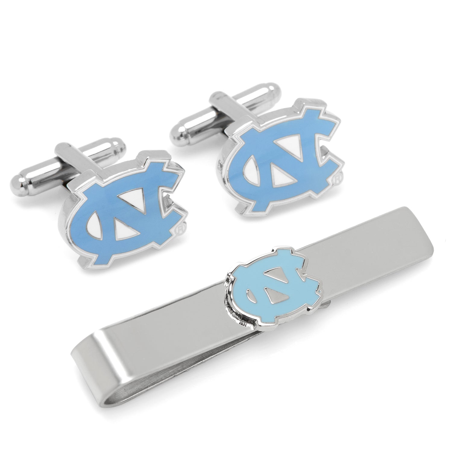  Cufflinks North Carolina Tar Heels Cufflinks and Tie Bar Gift Set - Default Title - Bonton