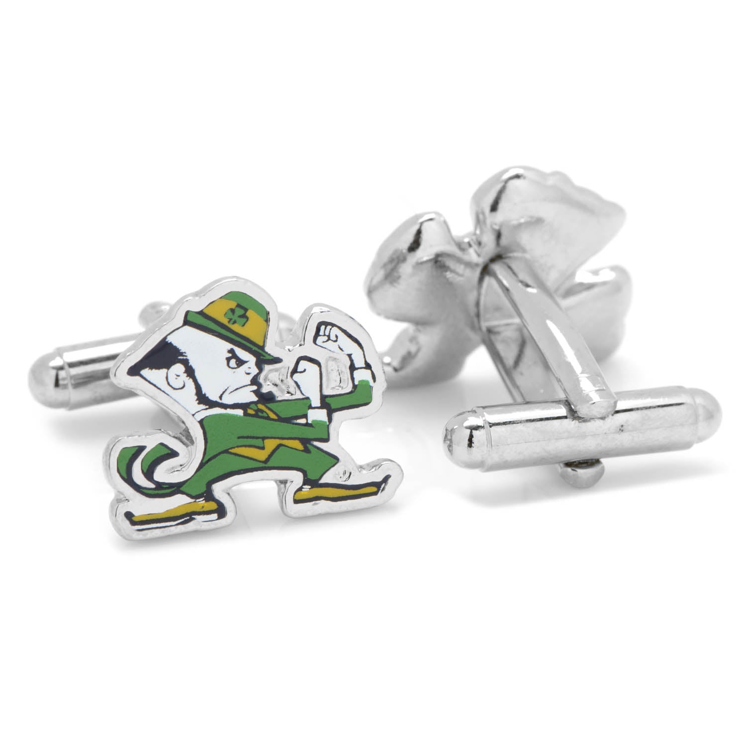  Cufflinks Notre Dame University Fighting Leprechaun Cufflinks - Default Title - Bonton