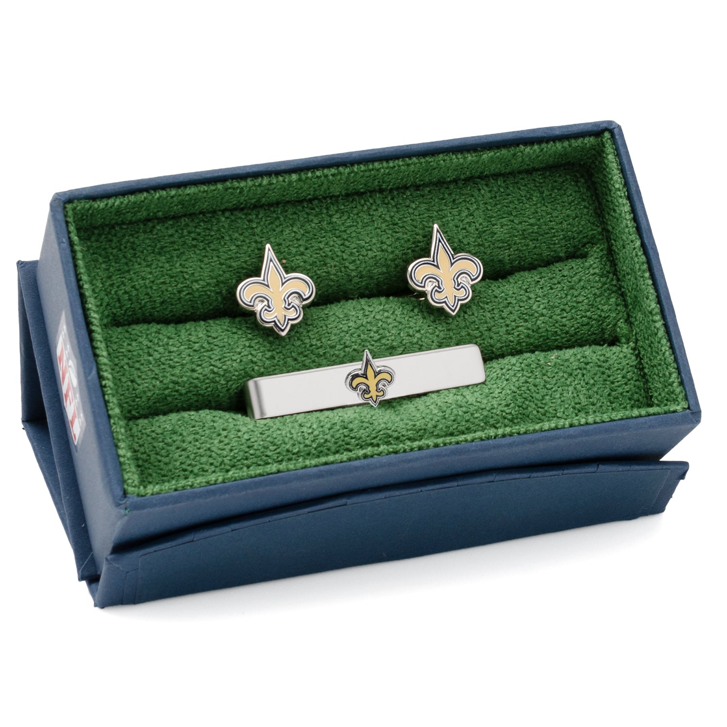  Cufflinks New Orleans Saints Cufflinks and Tie Bar Gift Set - Default Title - Bonton