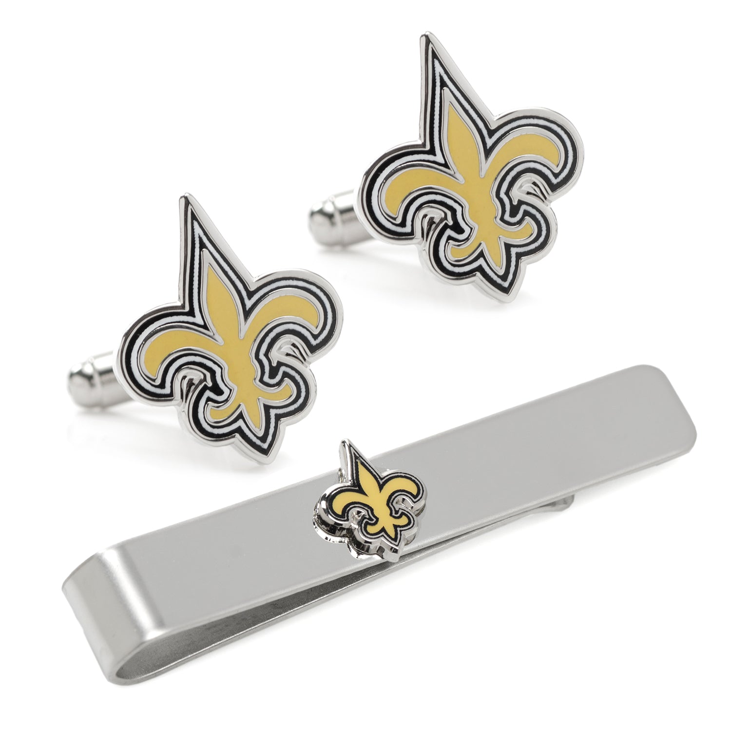  Cufflinks New Orleans Saints Cufflinks and Tie Bar Gift Set - Default Title - Bonton