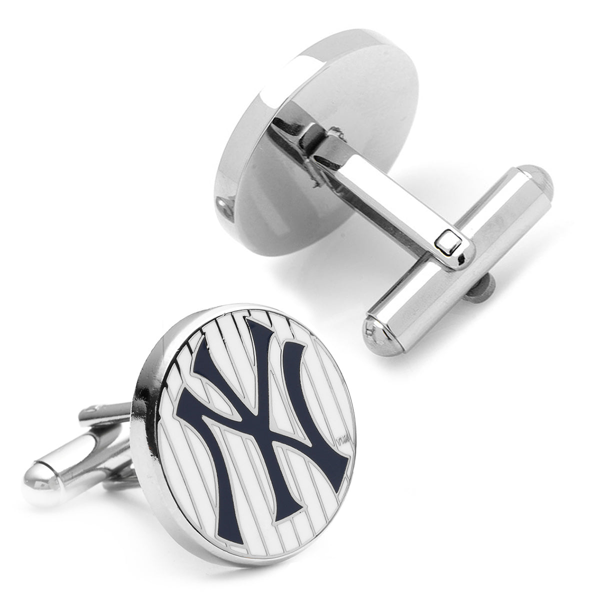  Cufflinks Yankees Pinstripe Cufflink and Tie Bar Gift Set - Default Title - Bonton