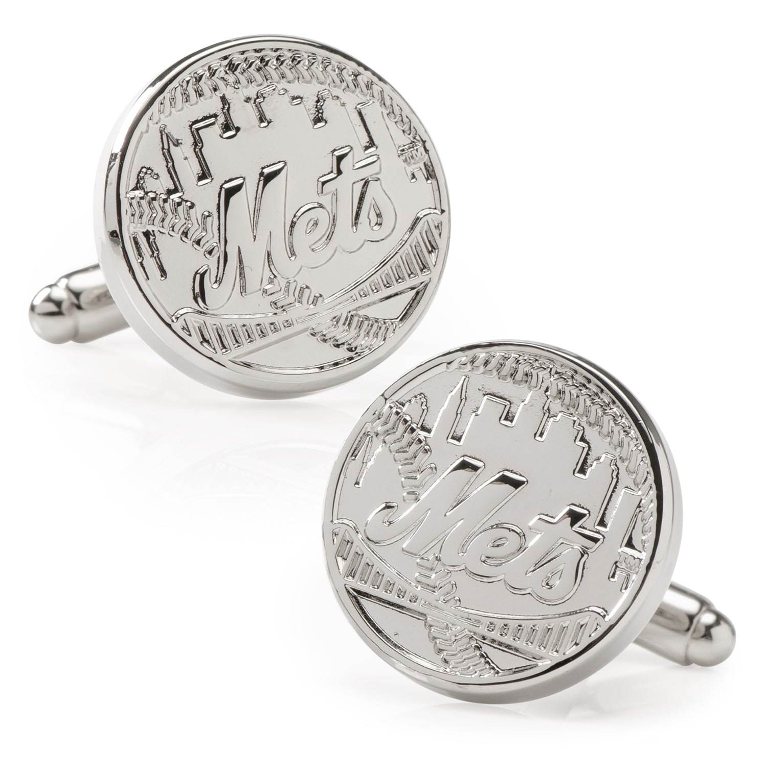  Cufflinks Silver Edition NY Mets Cufflinks - Default Title - Bonton