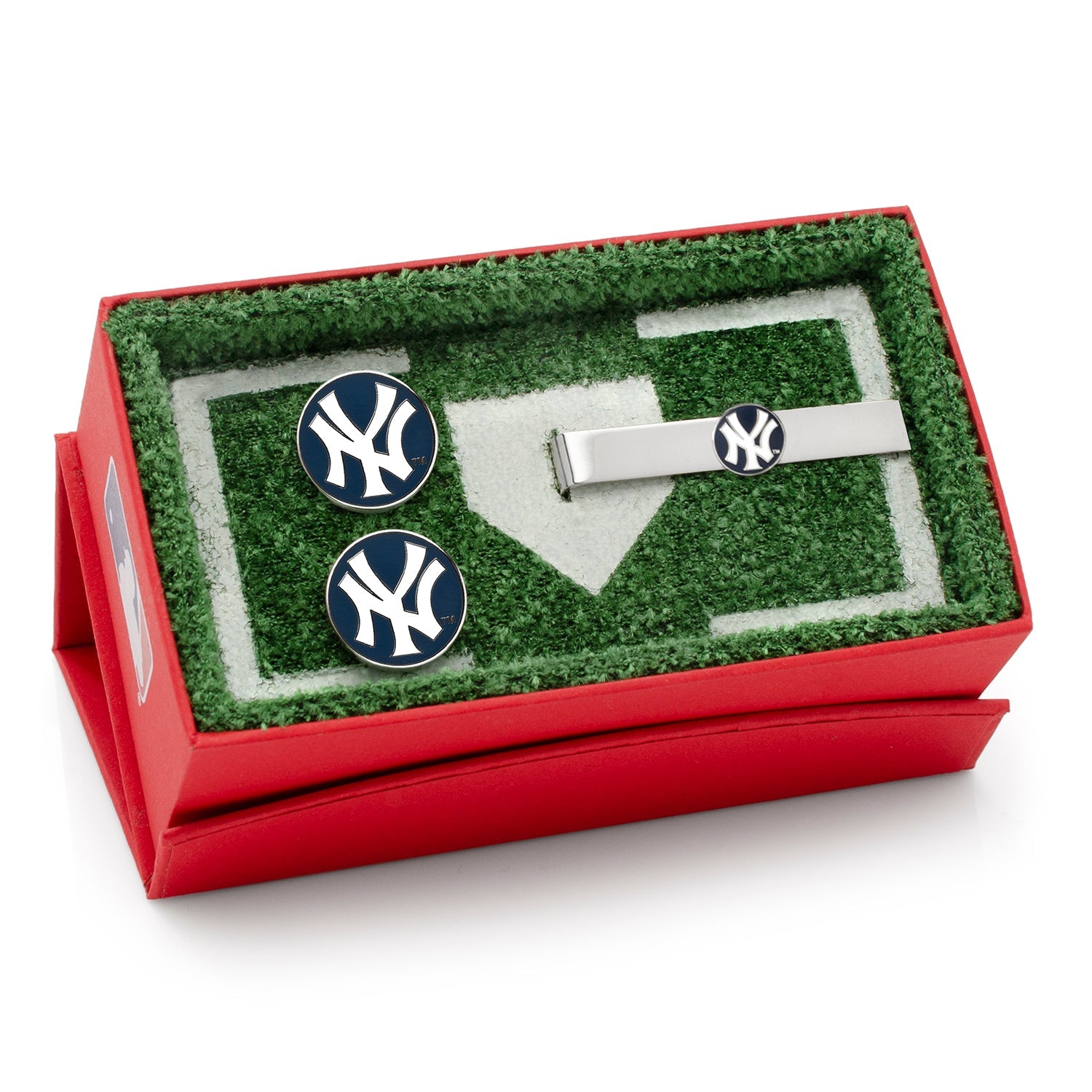  Cufflinks New York Yankees Cufflinks and Tie Bar Gift Set - Default Title - Bonton